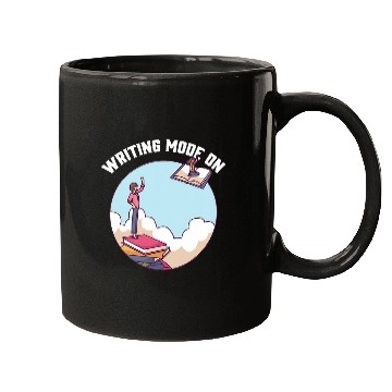 Discover Writing Mode On Book Author Writer Mugs