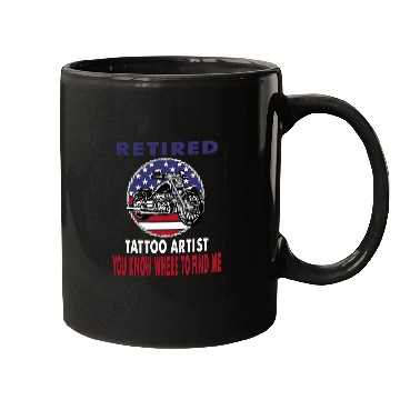Discover Retired Tattoo Artist Find Me Motorcycle Biker Mugs