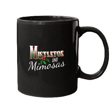 Discover Mistletoe and Mimosas Christmas Party Holiday Novelty Mugs