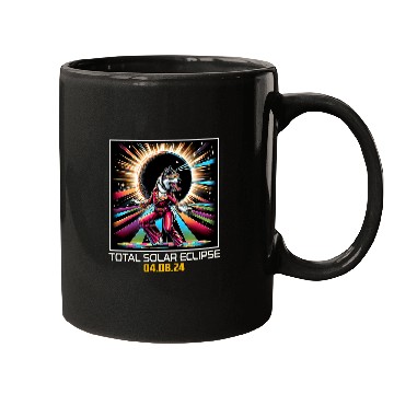 Discover Norwegian Elkhound Dog Dancing Disco Solar Eclipse Mugs