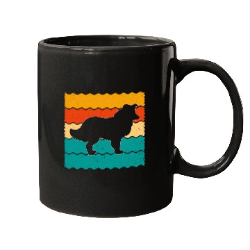 Discover Rough Collie Retro vintages 70s 80s Style Mugs