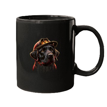 Discover Labrador Retriever Fireman on Firefighter Labrador Retriever Mugs