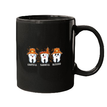 Discover Thankful Grateful Blessed dentists Dental Technicians Mugs