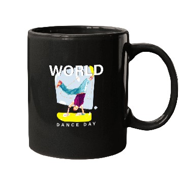Discover World Dance Day Ballerina Shoes Mugs