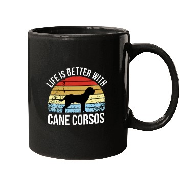 Discover Retro Cane Corso Dog Mugs