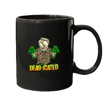 Discover Zombie Baseball Player Scary Baseball Halloween Mugs