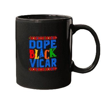 Discover Dope Black Vicar African American Tank Top Mugs