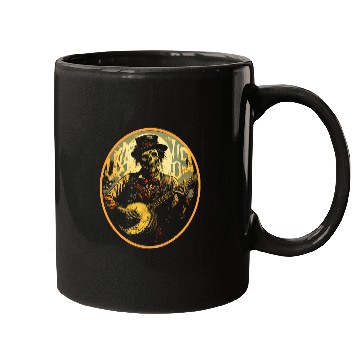Discover Zombie Banjo Horror Digital Art Bluegrass Deads Fan Mugs