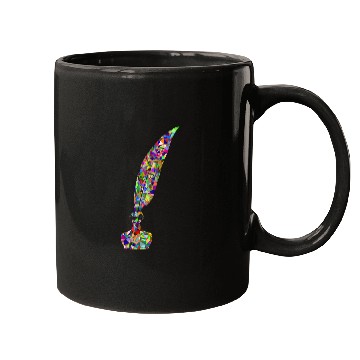 Discover Quill Feather Author Writer 1 Mugs