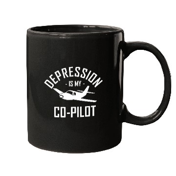 Discover Depression Is My CoPilot Mugs