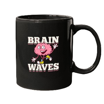 Discover Biology Brain Waves Funny Pun Human Evolution Theory Science Mugs