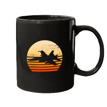 Discover Retro vintages Pilot Fighter Jet 4 Mugs