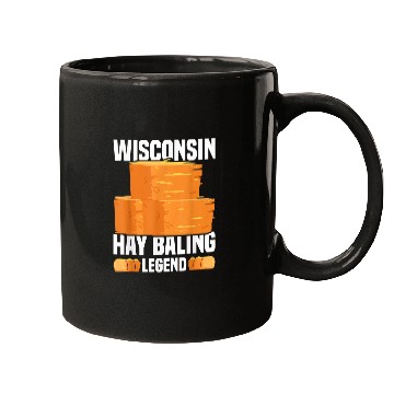 Discover Wisconsin Hay Baling Legend Hay Bale Farming Mugs