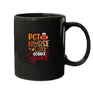 Discover PCT nurses Gobble Squad Thanksgiving Leopard Matching Family Mugs