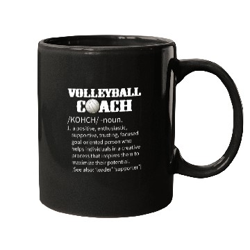Discover Volleyball Coachs Funny Definition Cool Coaches Meaning Mugs