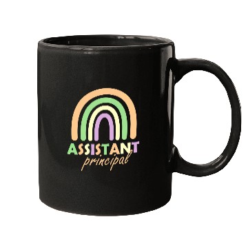 Discover Assistant Principal Rainbow Funny Job Title School Worker 1 Mugs