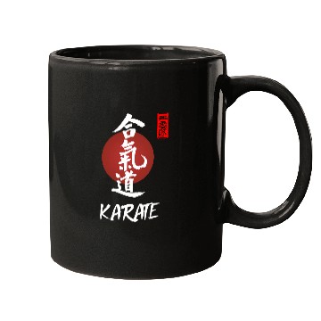 Discover Karate Japanese Calligraphy Martial Arts Group Design Mugs