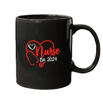 Discover Registered nurses 2024 RN nurses Est2024 Nursing Student Mugs