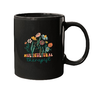Discover Groovy Wildflower Multicultural Therapist Tees Mugs