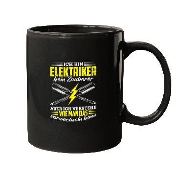 Discover Wizard Electrician Saying Mugs