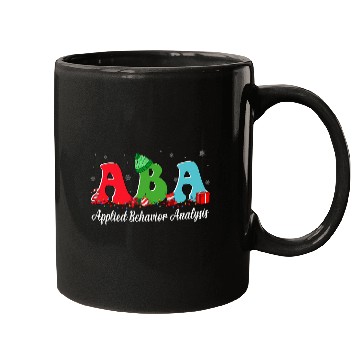 Discover Applied Behavior Analysis ABA Christmas Lights Winter xmass Mugs
