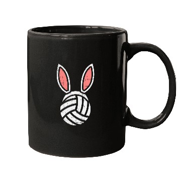 Discover Volleyball Bunny Ears Funny Easter Player Coachs Gift Mugs