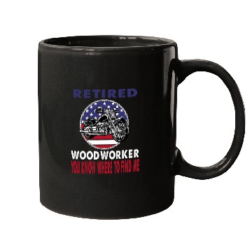 Discover Retired Woodworker Find Me Motorcycle Biker Mugs