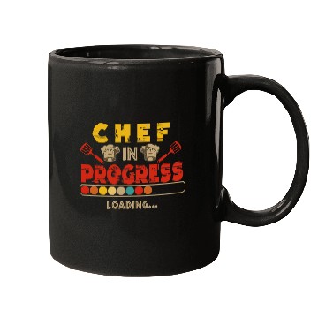 Discover vintages Chef In Progress Loading Costume Funny Future Chef Mugs