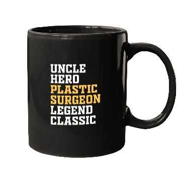 Discover Uncle Plastic Surgeon Surgery Expert Doctor Graphic Mugs
