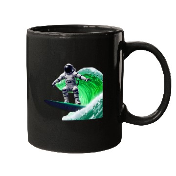 Discover Wave Surfer Astronaut Mugs