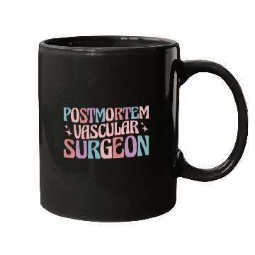Discover Mortician Postmortem Vascular Surgeon 3 Mugs