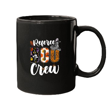 Discover Referee Boo Crew Funny Referee Halloween Matching Mugs
