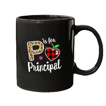 Discover P is For Principal Crew Back to School Matching Group Plaid Mugs