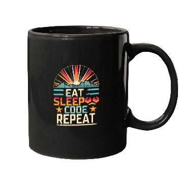 Discover Eat Sleep Code Repeat PHP Programmer Lifestyle Mugs