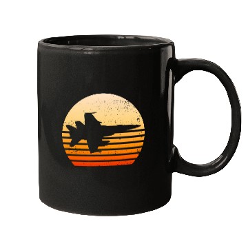 Discover Retro vintages Pilot Fighter Jet 2 Mugs