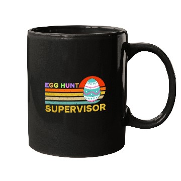 Discover Egg Hunt Supervisor Easter Day Egg Hunting Party Mugs