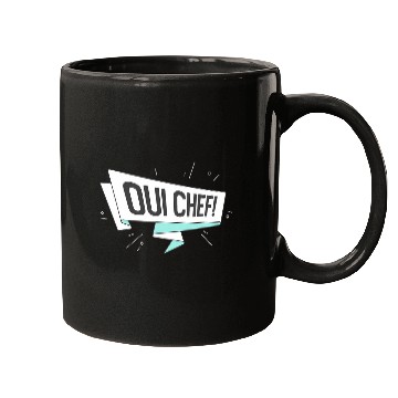 Discover Oui Chef Restaurant Kitchen Assistant Mugs