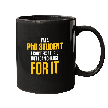 Discover PhD Student Dissertation Fix Doctorate Graduation Mugs