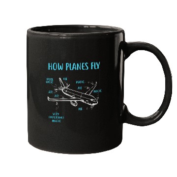Discover How Planes Fly Funny Aviation Engineer Pilot Airplane Mugs