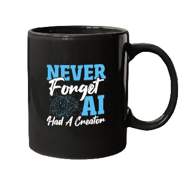 Discover Robot AI Computer Scientist AI Machine Learning Illustrated Mugs