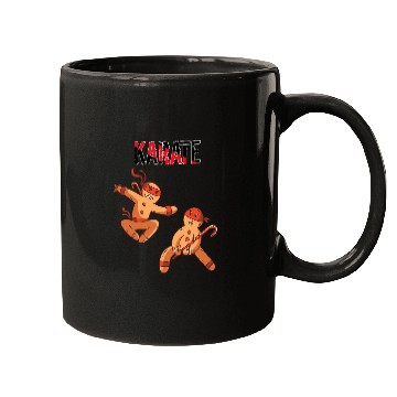 Discover Karate Ninja Christmas Gingerbread Mugs