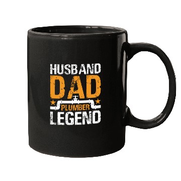 Discover Husband Dad Plumber Legend Mugs