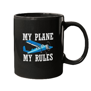Discover My Plane My Rules Light Aviation Propeller RC Airplane Pilot Mugs