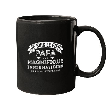 Discover Humor computer scientist man gift dad son computer tee Mugs