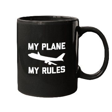Discover My Plane My Rules funny saying pilots airplane Pilot Mugs