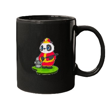 Discover Panda Firefighter Fires hose Fires department Mugs