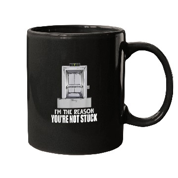Discover Elevator Mechanic Repairman Mugs