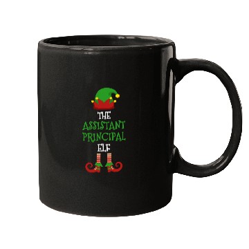 Discover Assistant Principal Elf Matching Pajamas Christmas Teacher Mugs