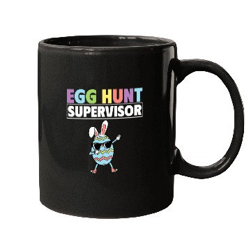 Discover Egg Hunt Supervisor Easter Egg Hunting Party Mom Dad Funny Mugs