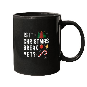 Discover Is It Christmas Break Yet Funny Holiday Santa Lights Student Mugs